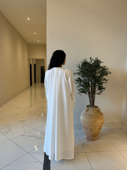 SOLINE ABAYA - WHITE