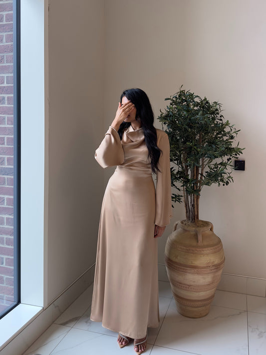 LEYA DRESS - LATTE *NEW*