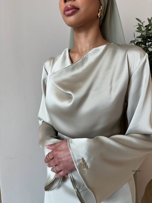 LEYA DRESS - SAGE GREEN