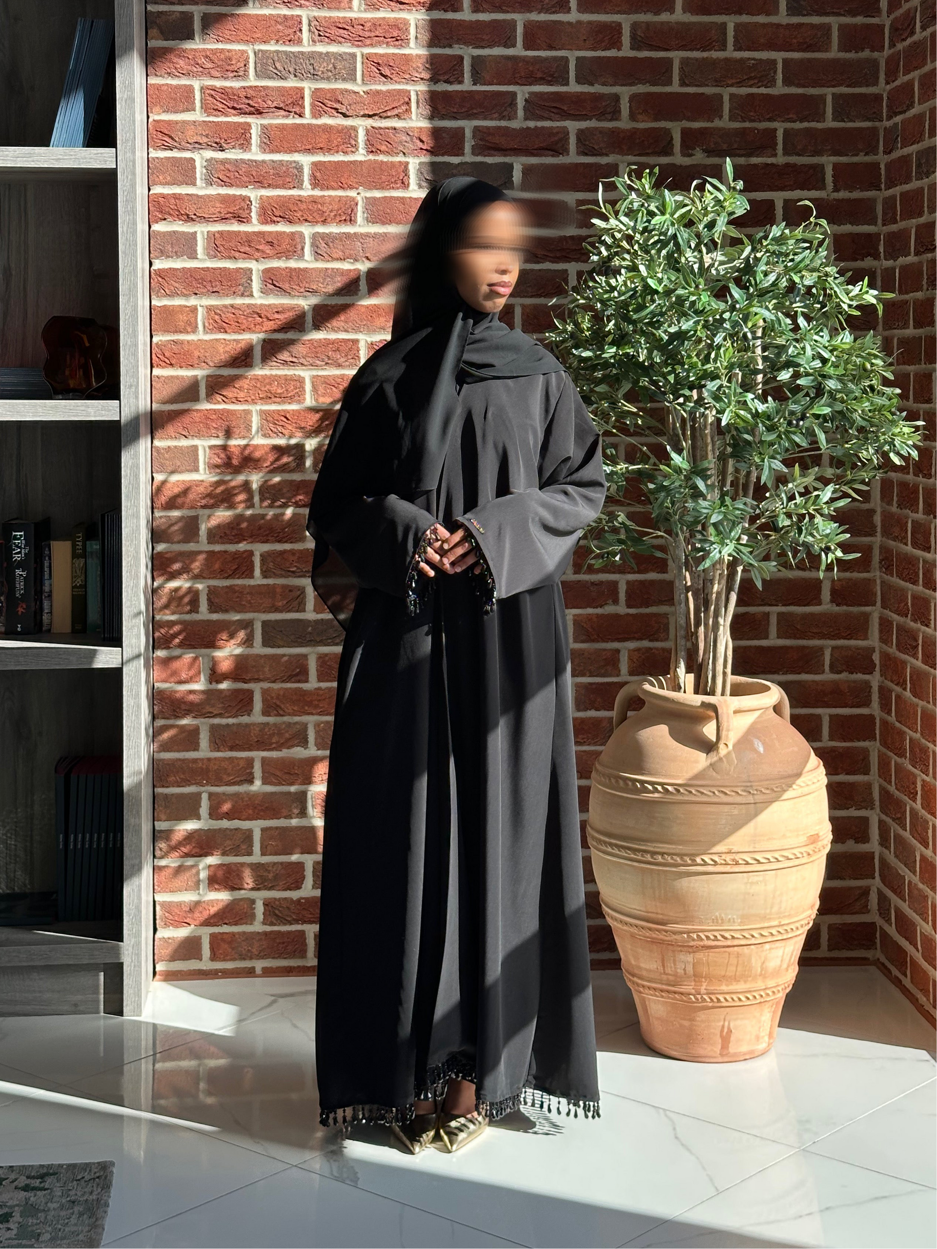 葉 aya AYA ABAYA - BLACK – ABAYON
