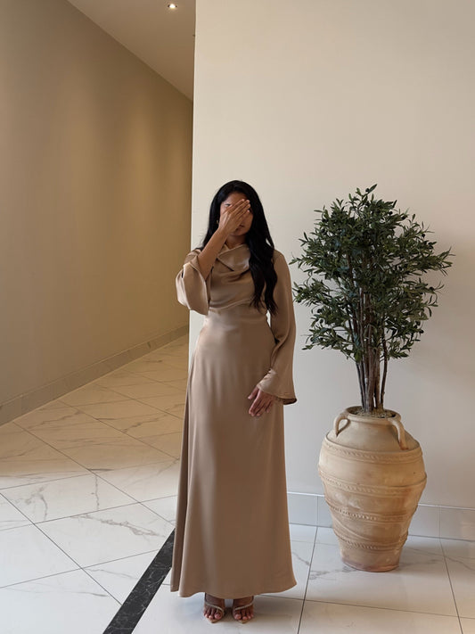 LEYA DRESS - LATTE *NEW*